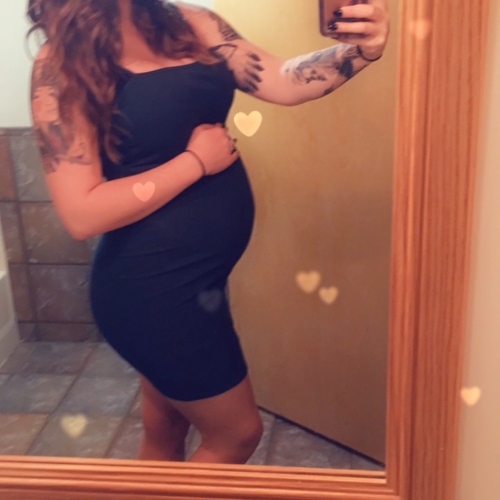 Dark green dress